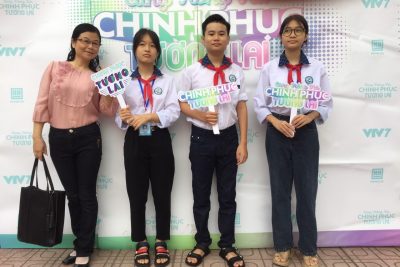 Đội tuyển học sinh Trường THCS Đặng Xuân Khu tham dự cuộc thi ” Chinh phục tương lai”