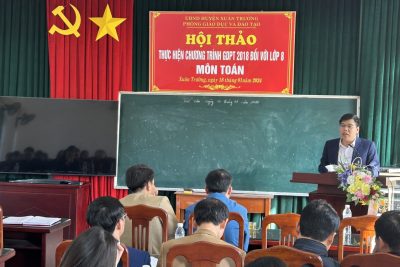 Hội thảo thực hiện chương trình GDPT 2018 đối với lớp 8