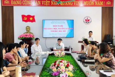 HỘI NGHỊ NHÀ GIÁO, CÁN BỘ QUẢN LÍ, NGƯỜI LAO ĐỘNG  NĂM HỌC 2024-2025 THÀNH CÔNG TỐT ĐẸP