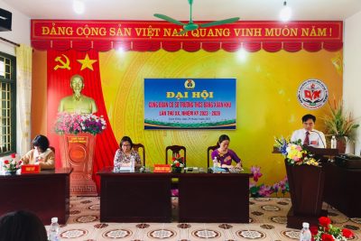 Đại hội Công đoàn cơ sở Trường THCS Đặng Xuân Khu thành công tốt đẹp